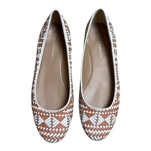 Rebecca Minkoff Uma Ballet Flats Woven Leather Terra Cotta 9.5
